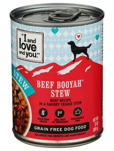 I And Love And You Beef Booyah Stew Wet Dog Food