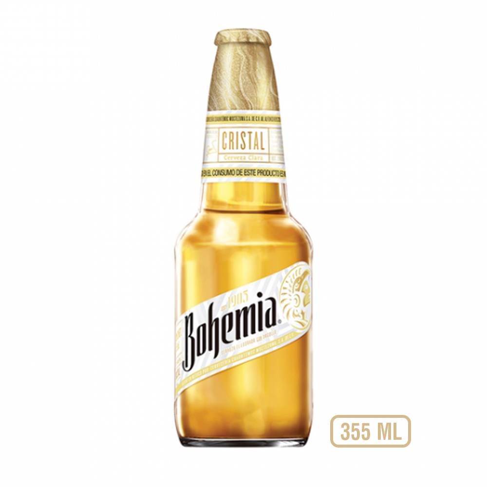 Bohemia · Cerveza clara cristal (355 ml)