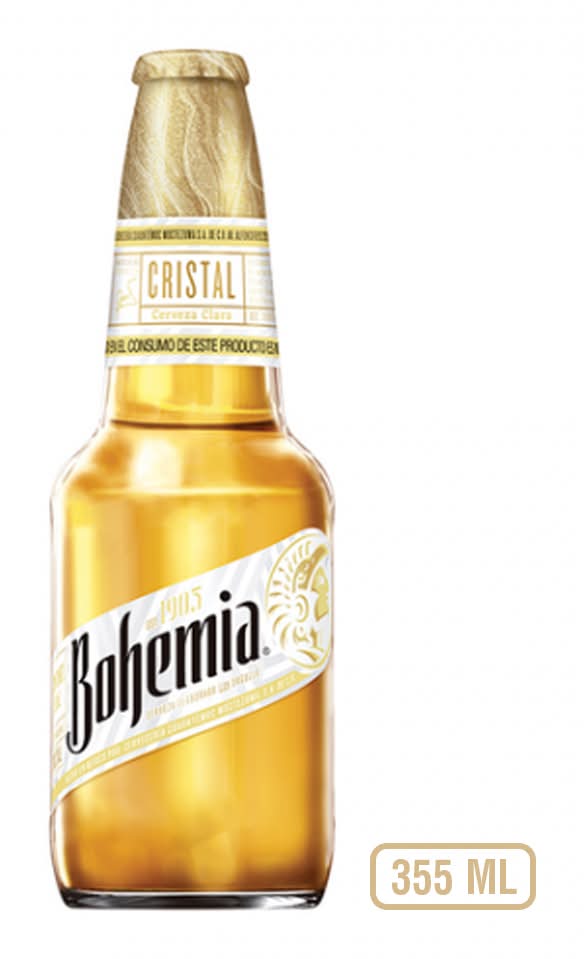 Bohemia · Cerveza clara cristal (355 ml)