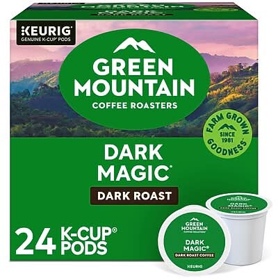 Green Mountain Dark Magic Coffee Keurig® K-Cup® Pods, Dark Roast, 24/Box (5000378882)