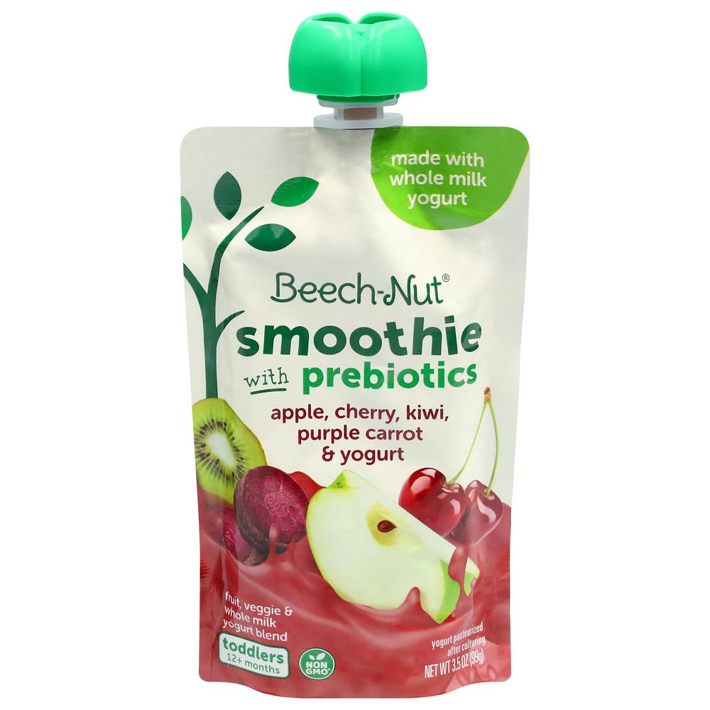 Beech-Nut Smoothie With Prebiotics Apple, Cherry, Kiwi, Purple Carrot & Yogurt (3.5 oz)