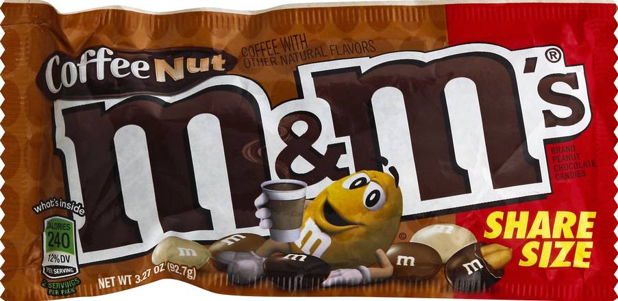 M&M'S Coffee Nut Chocolate Candy, 3.27-Ounce 