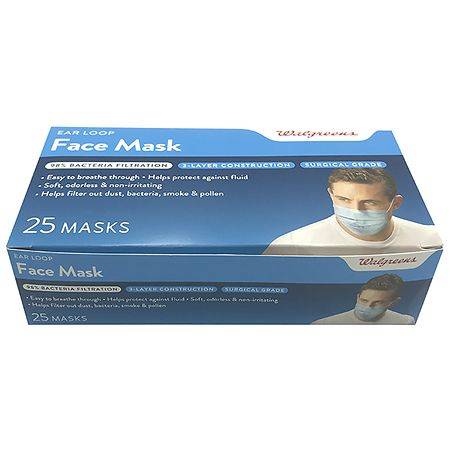 Walgreens Surgical 3-ply Ear Loop Face Mask