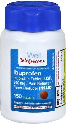 Walgreens Ibuprofen Pain Reliever/Fever Reducer 200 mg Tablets