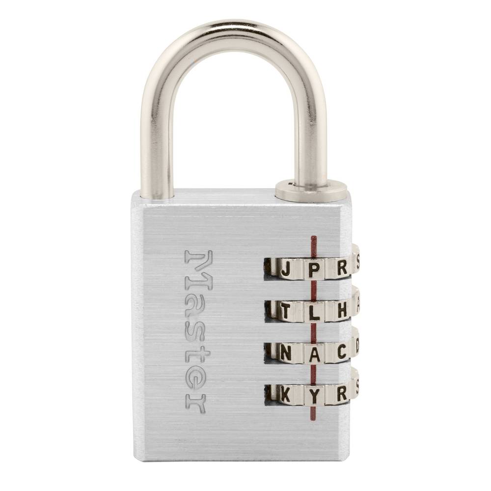 Master Lock Resettable Combination Padlock, 1-9/16-in Wide x 7/8-in Shackle | 643DASTWDHCLWSFLR/12