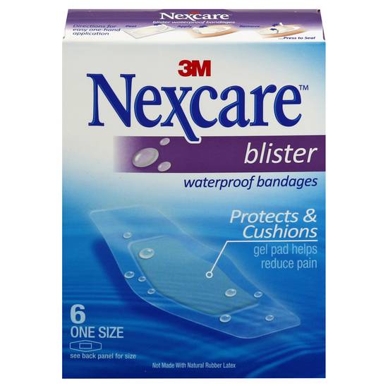 Nexcare Waterproof Blister Bandages,One Size (6 ct)