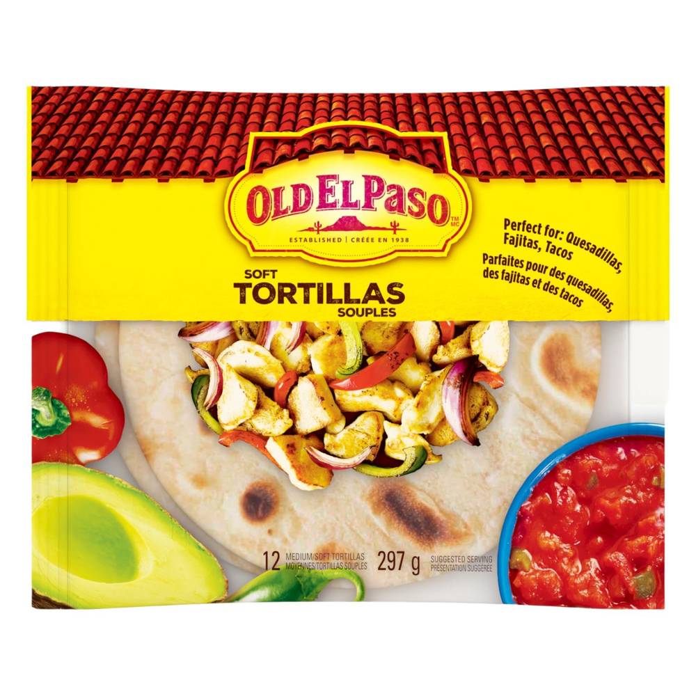 Old El Paso Medium Soft Tortillas (297 g)