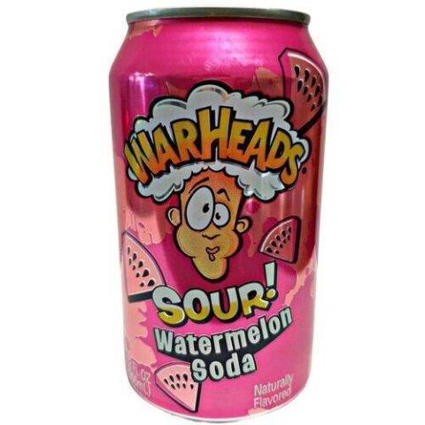 Warheads Sour Watermelon Soda (12oz can)