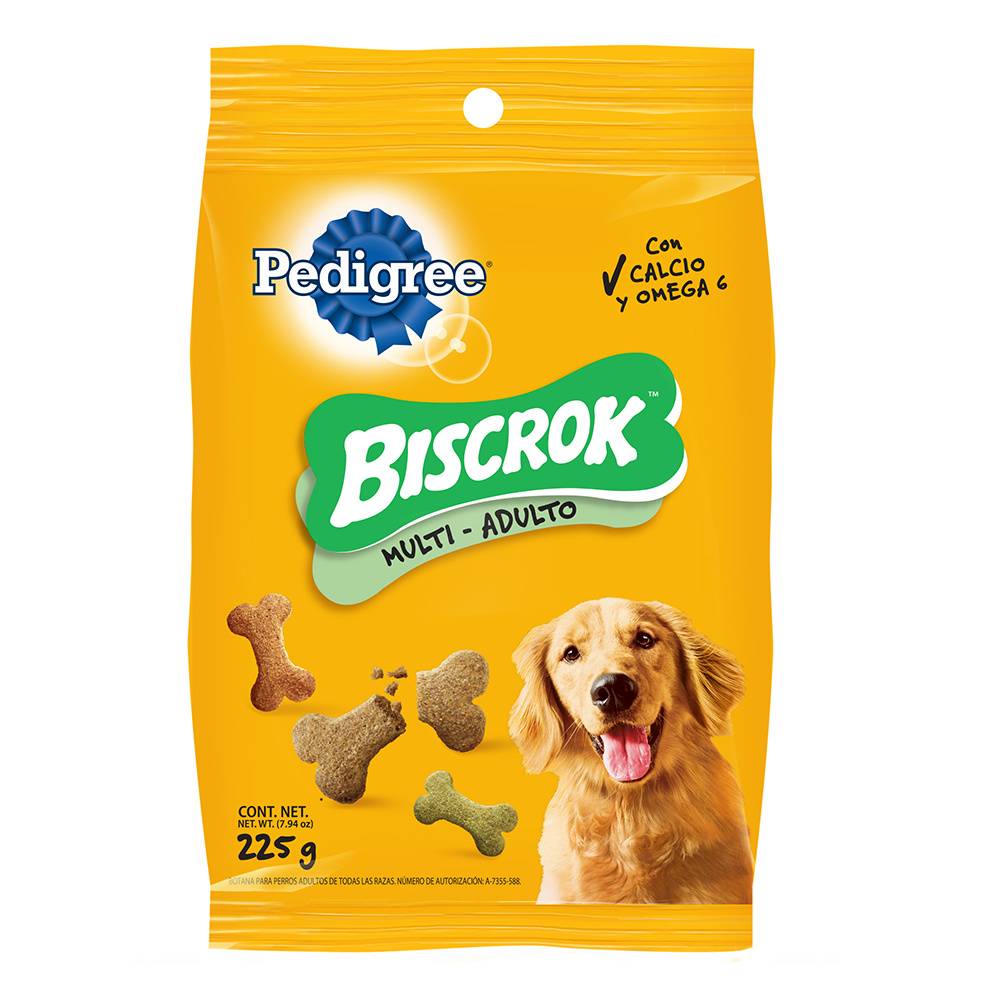 Pedigree botana biscrok multi-adulto (bolsa 225 g)