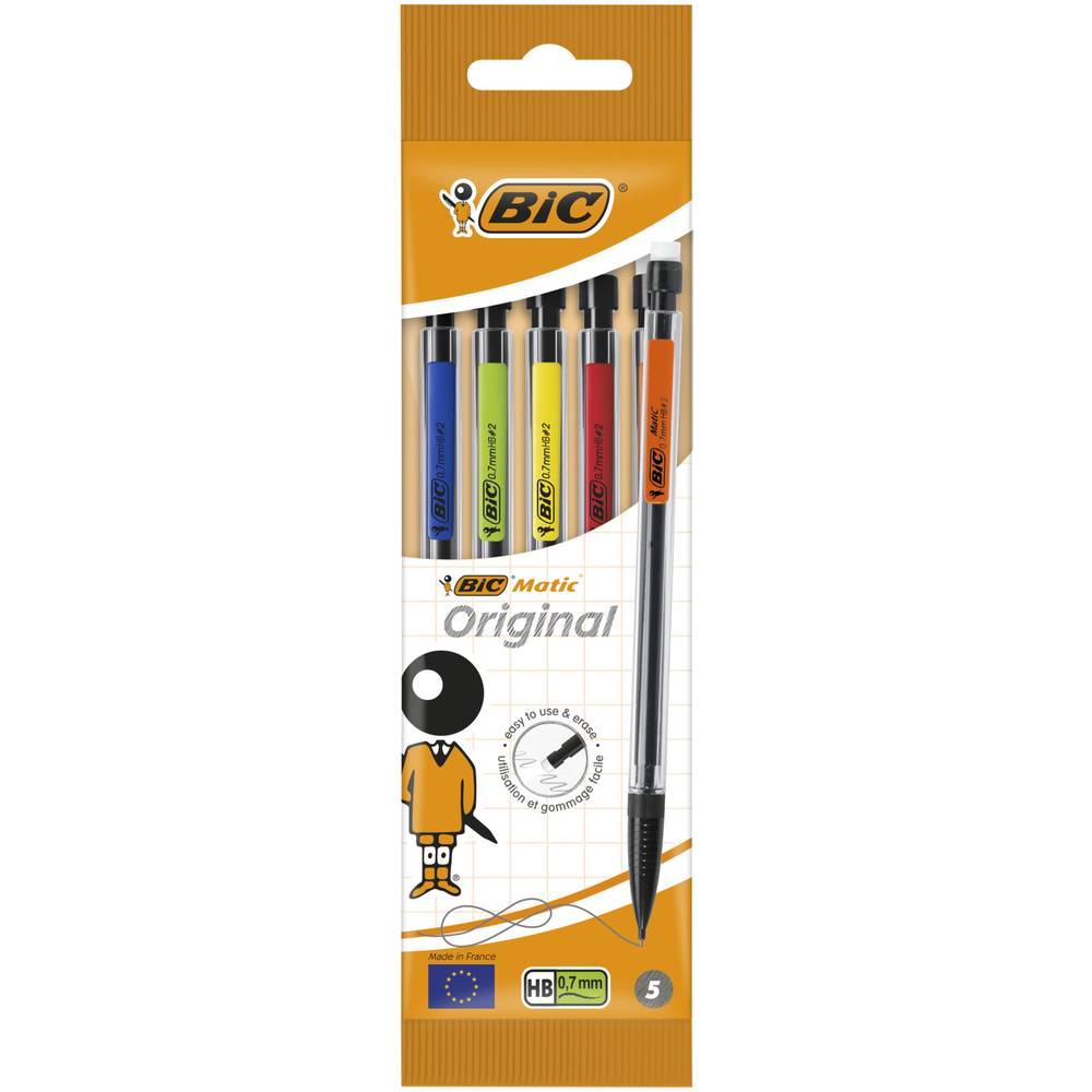 Bic - Matic original crayon porte mines (0.7 mm /multicolore)