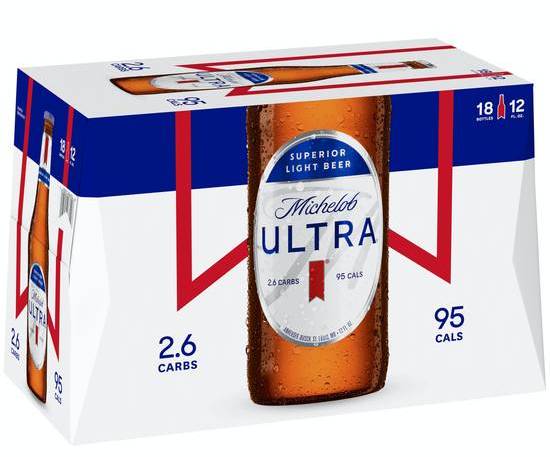 Michelob Ultra Superior Light Beer (18 x 12 fl oz)