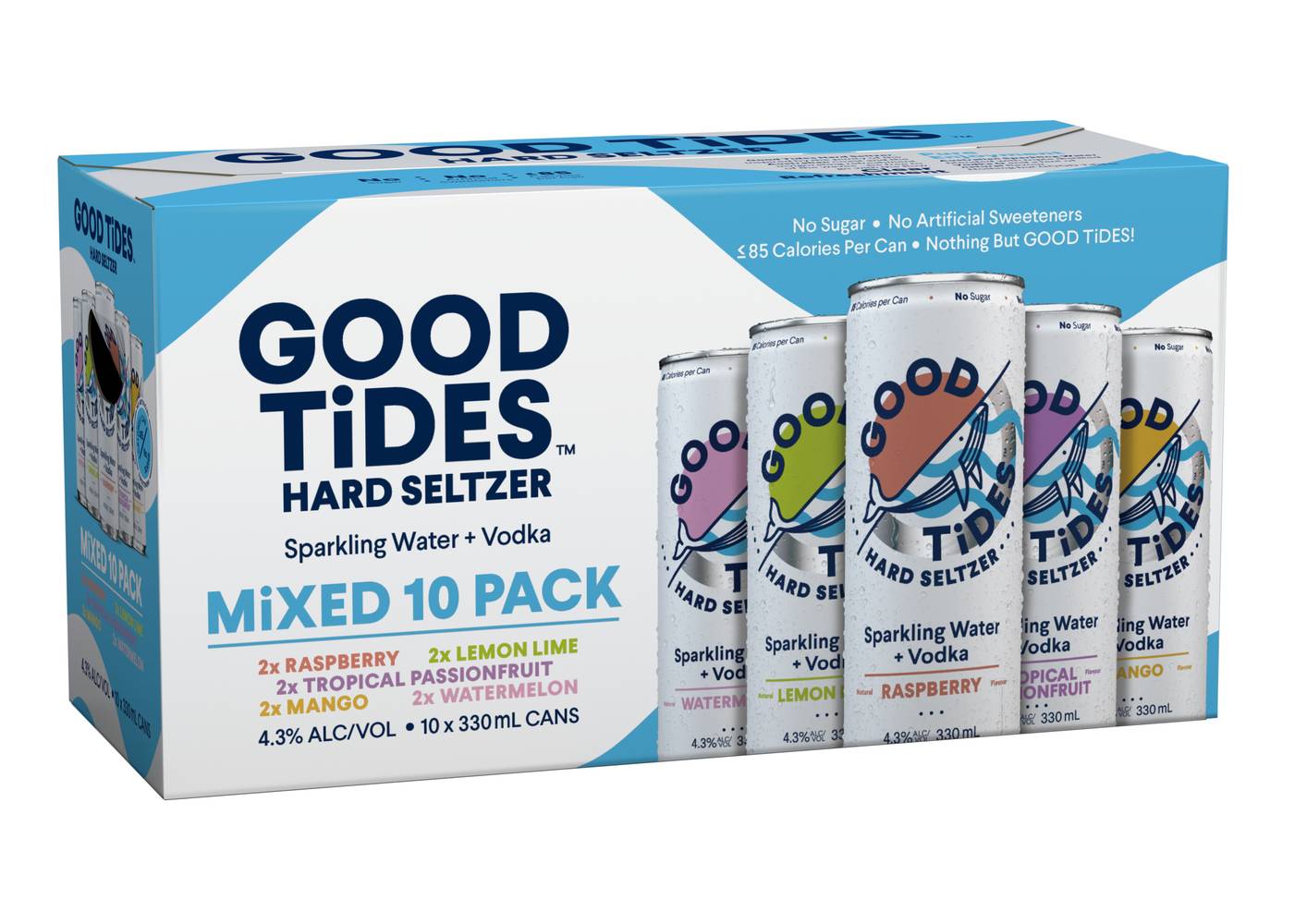Good Tides Mixed Seltzer Mixed Can 330ml (10PK) X 10 Pack