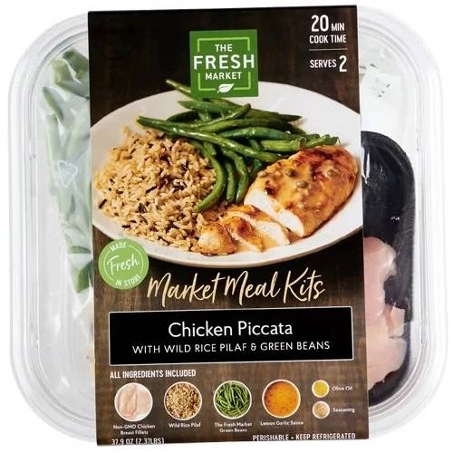 The Fresh Market chicken piccata market meal kits