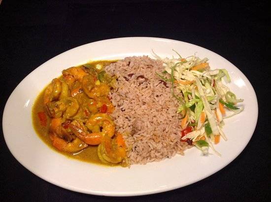 Curry Shrimp Platter