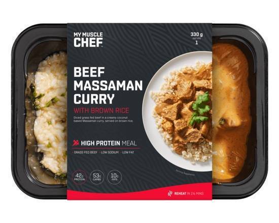 My Muscle Chef Beef Massaman Curry with Brown Rice 330g