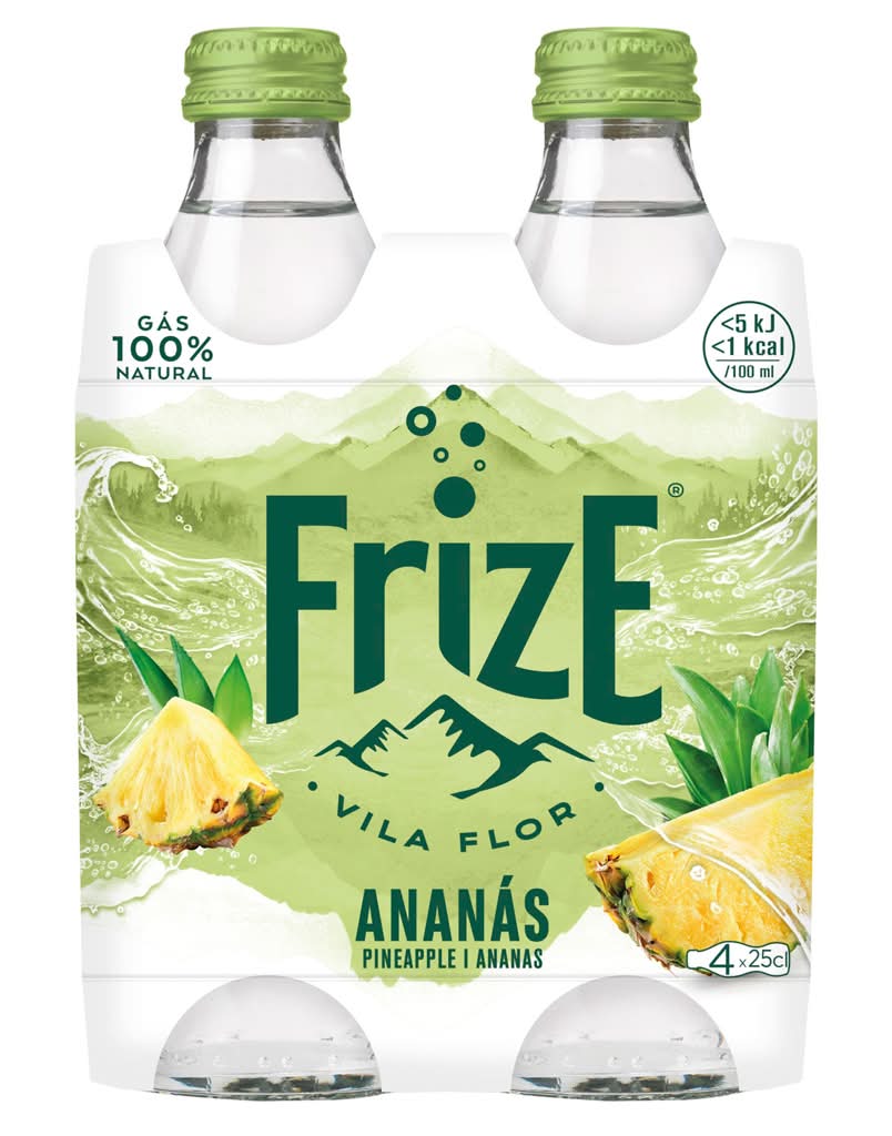Frize - Ã�gua com gÃ¡s ananÃ¡s, pack 4 x 0.25 l