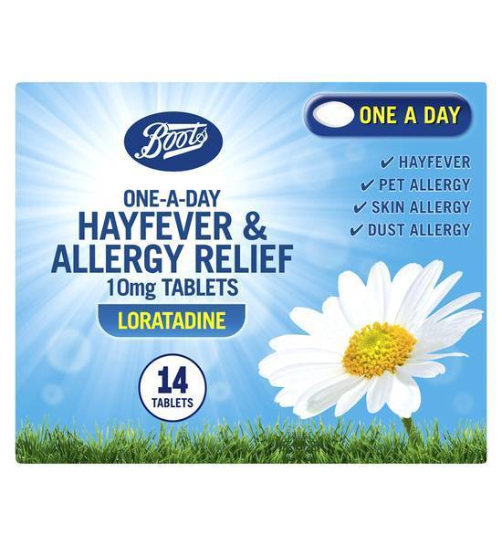 Boots One-A-Day Hayfever & Allergy Relief 10mg Tablets