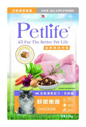 【Petlife】晶饌纖蔬肉糧 全齡貓 鮮緻嫩雞1.5kg#WP007656