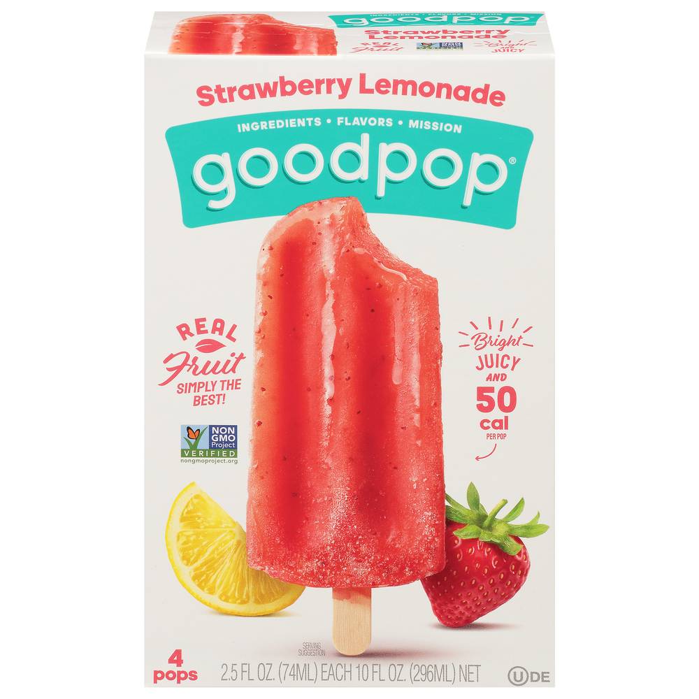 Goodpop Strawberry Lemonade Pops (4 ct)