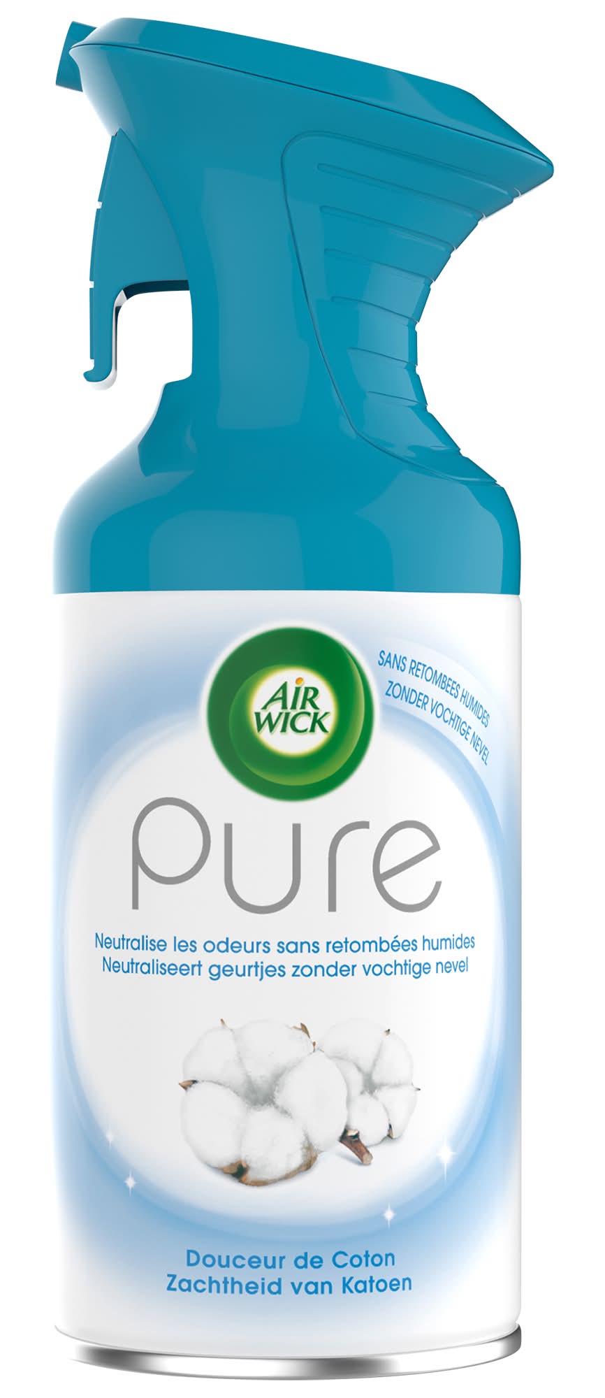 Air Wick - Aérosol pure sans retombées humides douceur de coton (250ml)