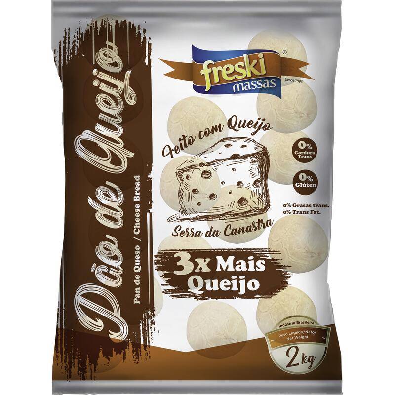 Freskimassas pão de queijo tradicional congelado (2kg)