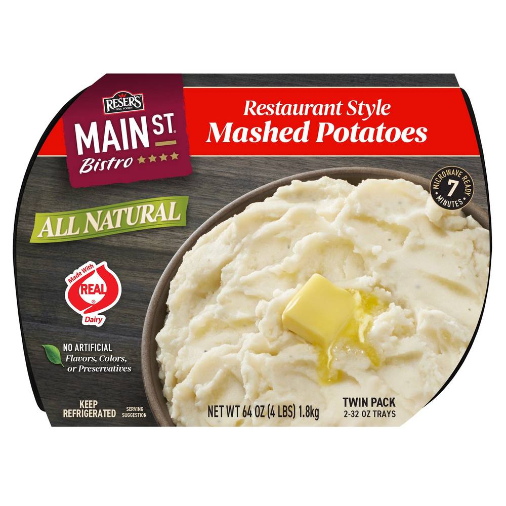 Reser's Fine Foods Main St. Bistro All Natural Restaurant Style Mashed Potatoes (64 oz, 2 ct)