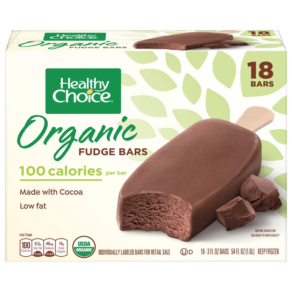 Healthy Choice Organic Fudge Bars (3 fl oz, 18 ct)