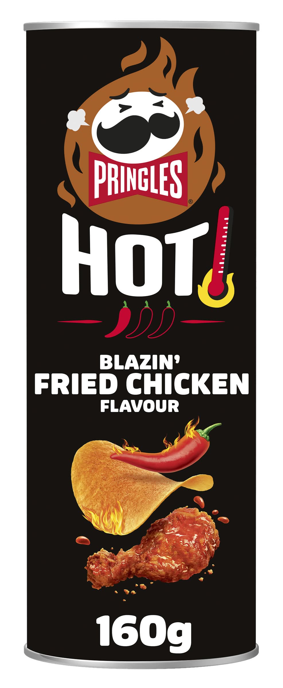 Pringles - Hot chips de pomme de terre, poulet frit (160g)