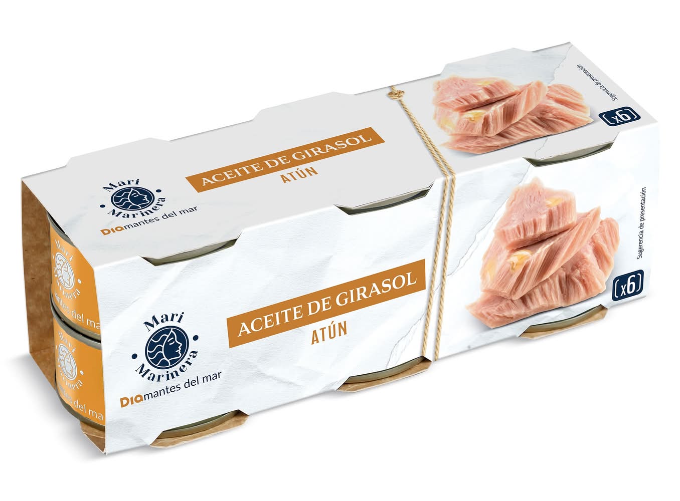 Atún En Aceite De Girasol Dia Mari Marinera Lata 6 X 52 G