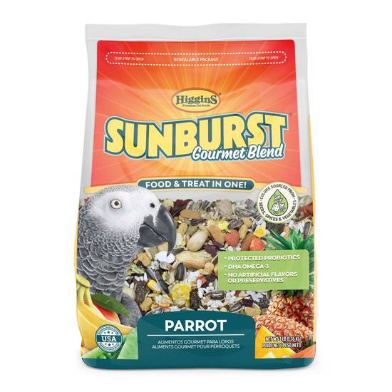 Higgins Sunburst Food & Treat Blend For Parrot (3 lbs)