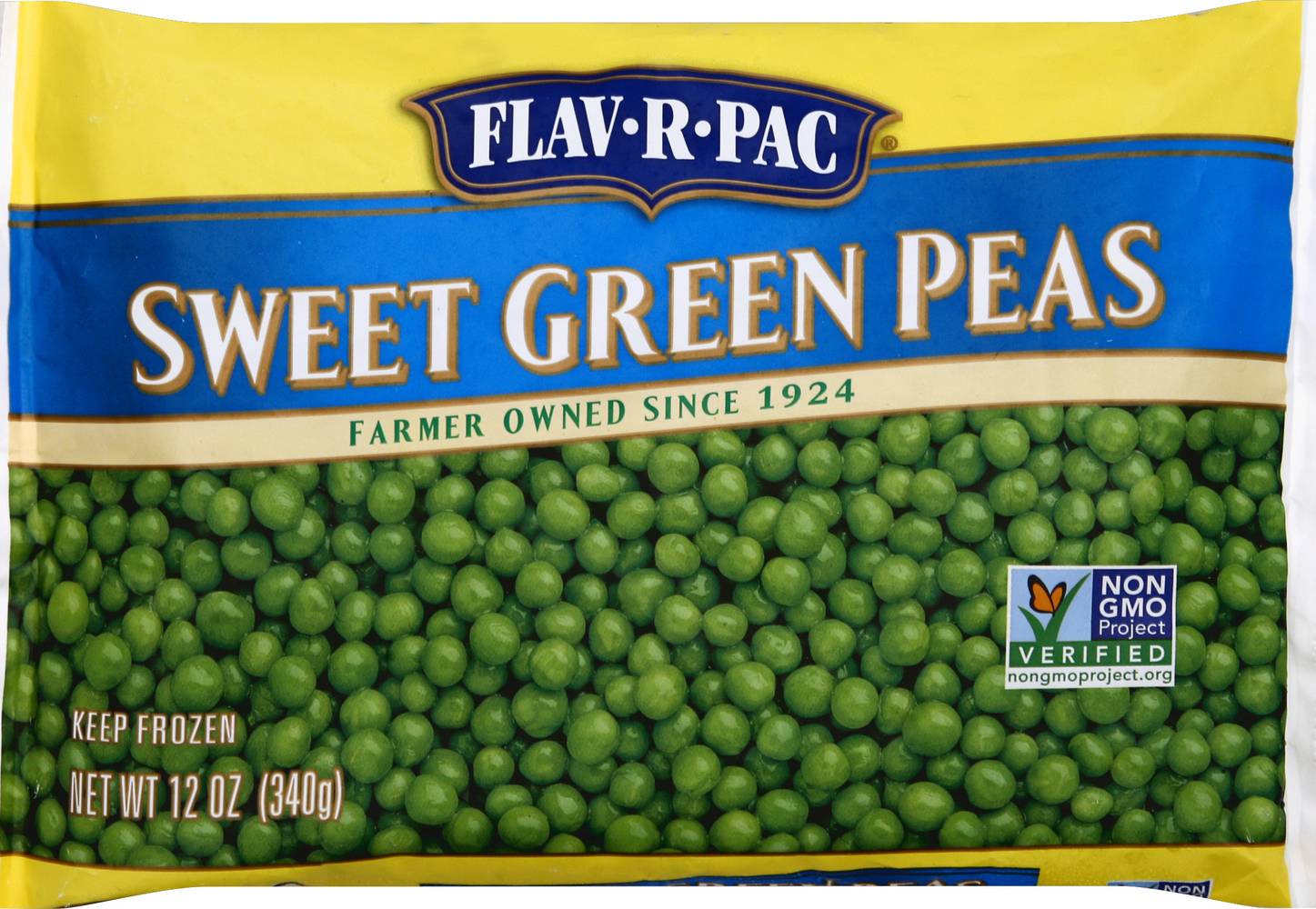 Flav R Pac Sweet Green Peas (12 oz)