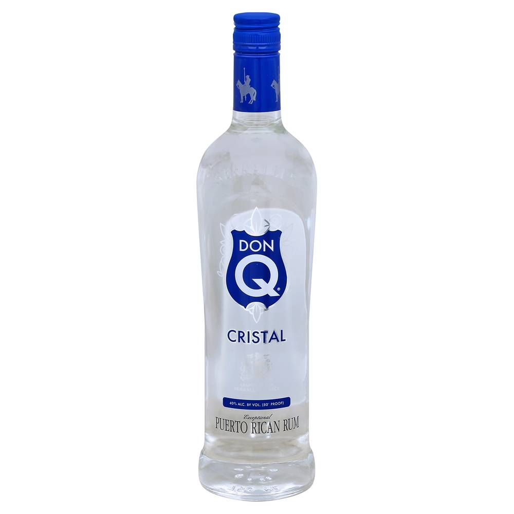 Don Q Cristal Puerto Rican Rum (750 ml)