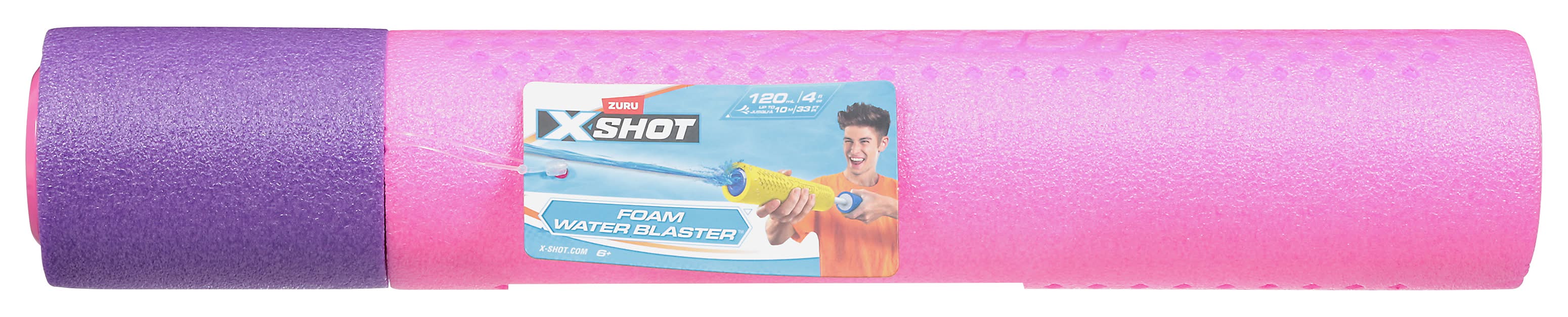 ZURU X Shot Foam Water Blaster 120 ml 6+ Years, Pink & Purple