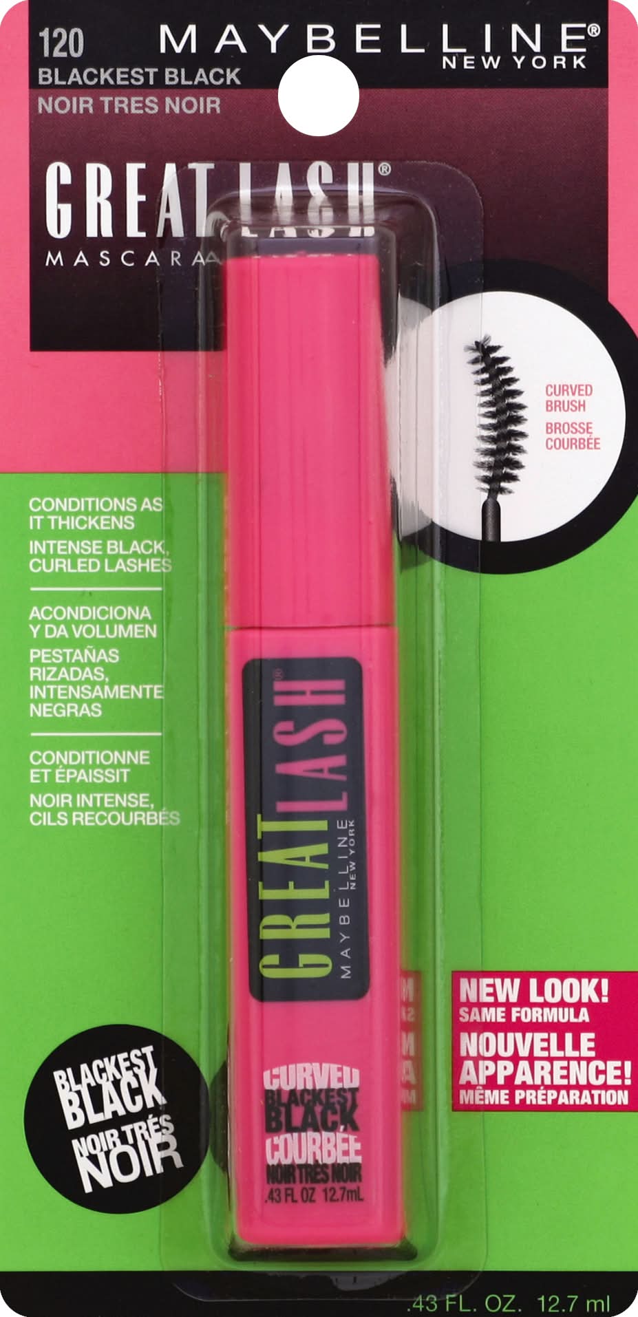 Maybelline 120 Blackest Black Mascara (0.5 fl oz)