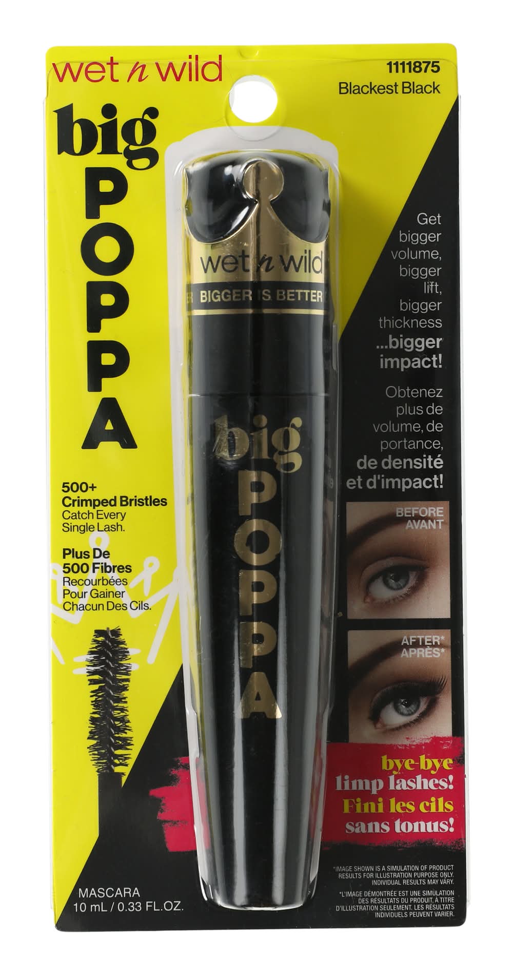 Wet N Wild® Big Poppa Mascara - Black Blackest Black