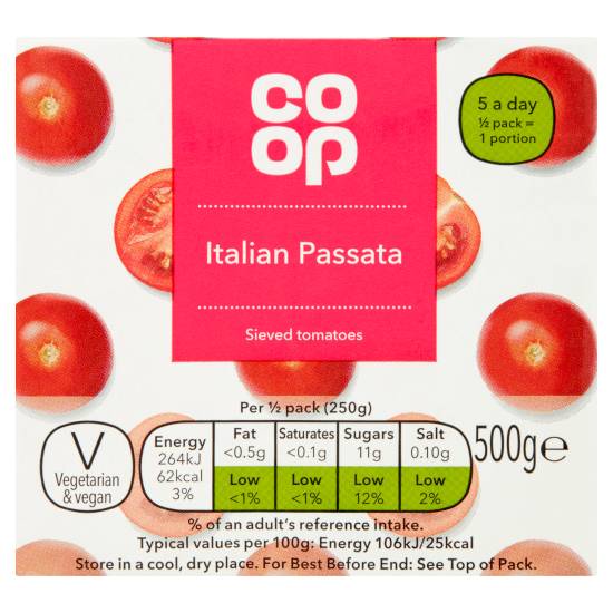 Co-Op Italian Passata 500g