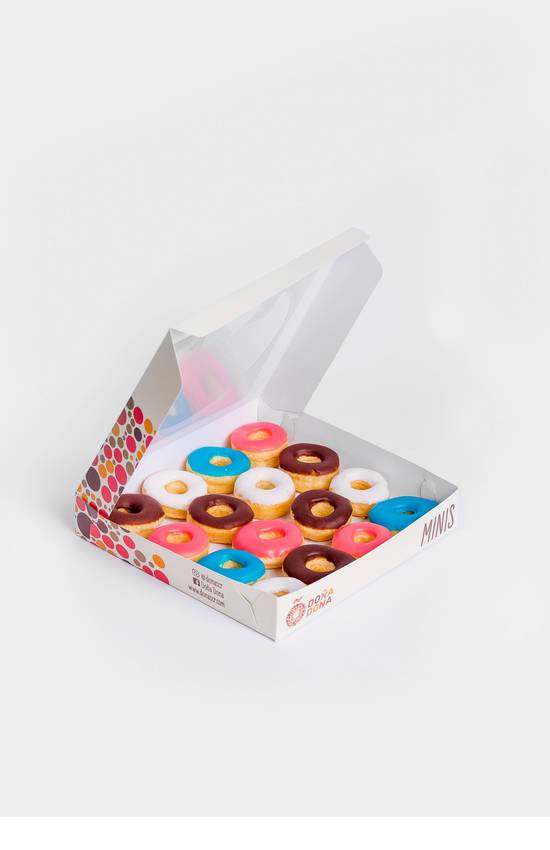 Caja de 12 Mini Donas Clásicas