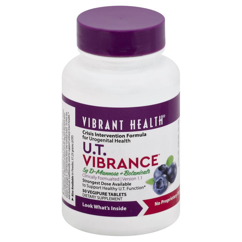 Vibrant Health Mannose & Botanicals U.t. Vibrance Tablets (50 ct)