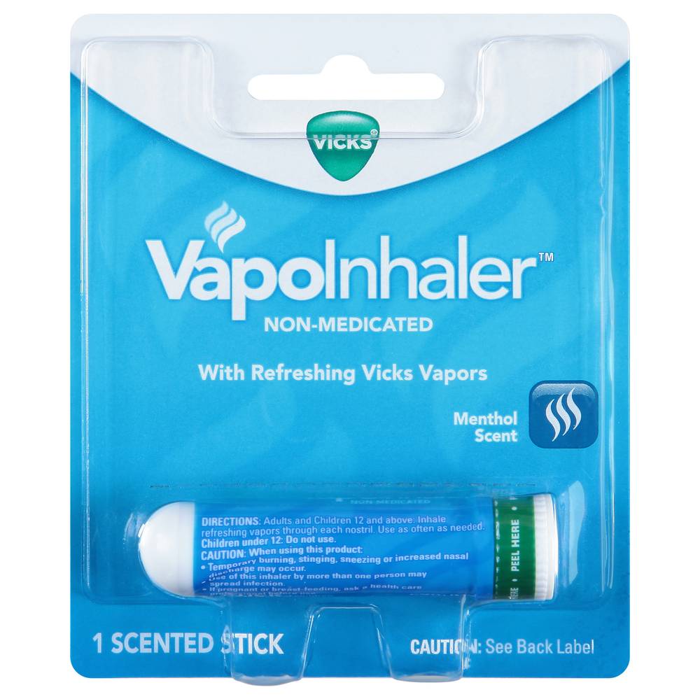 Vicks Vapoinhaler Menthol Scented Non-Medicated Stick (0.03 oz)