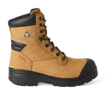 Workload Men'S 8" Steel Toe Safety Boots (Color: Tan, Size: 12)