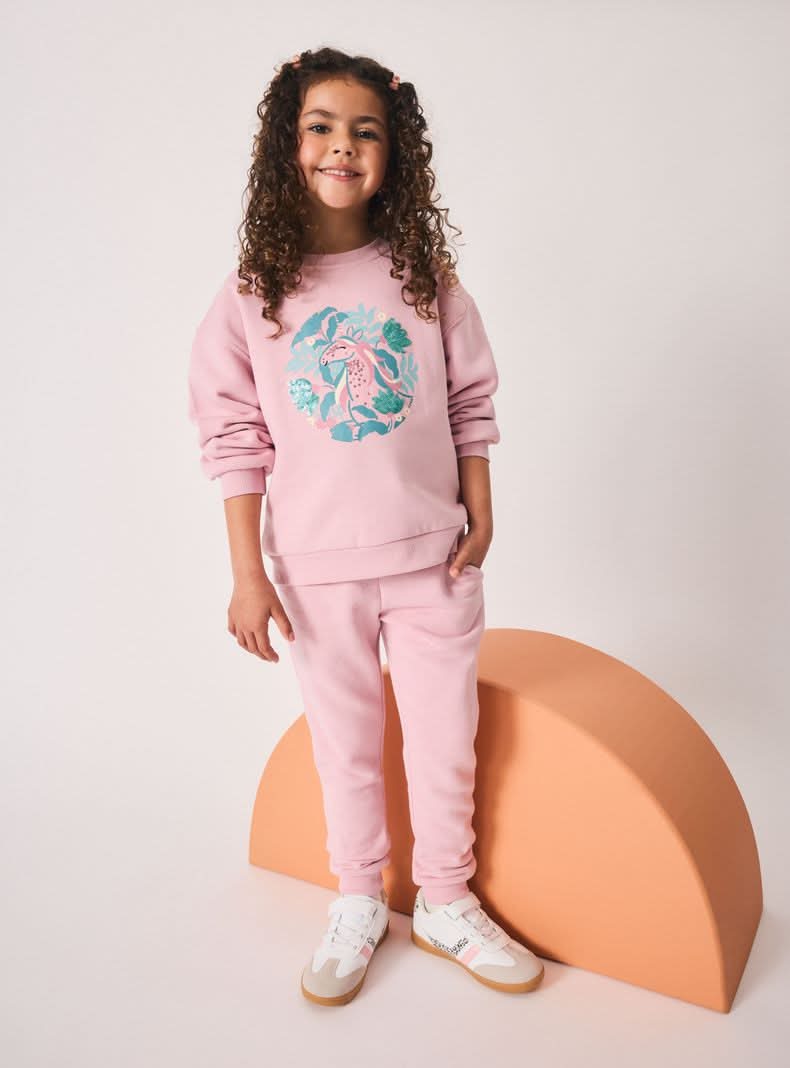 Tribu Pantalón Buzo Básico Liso rosado 4