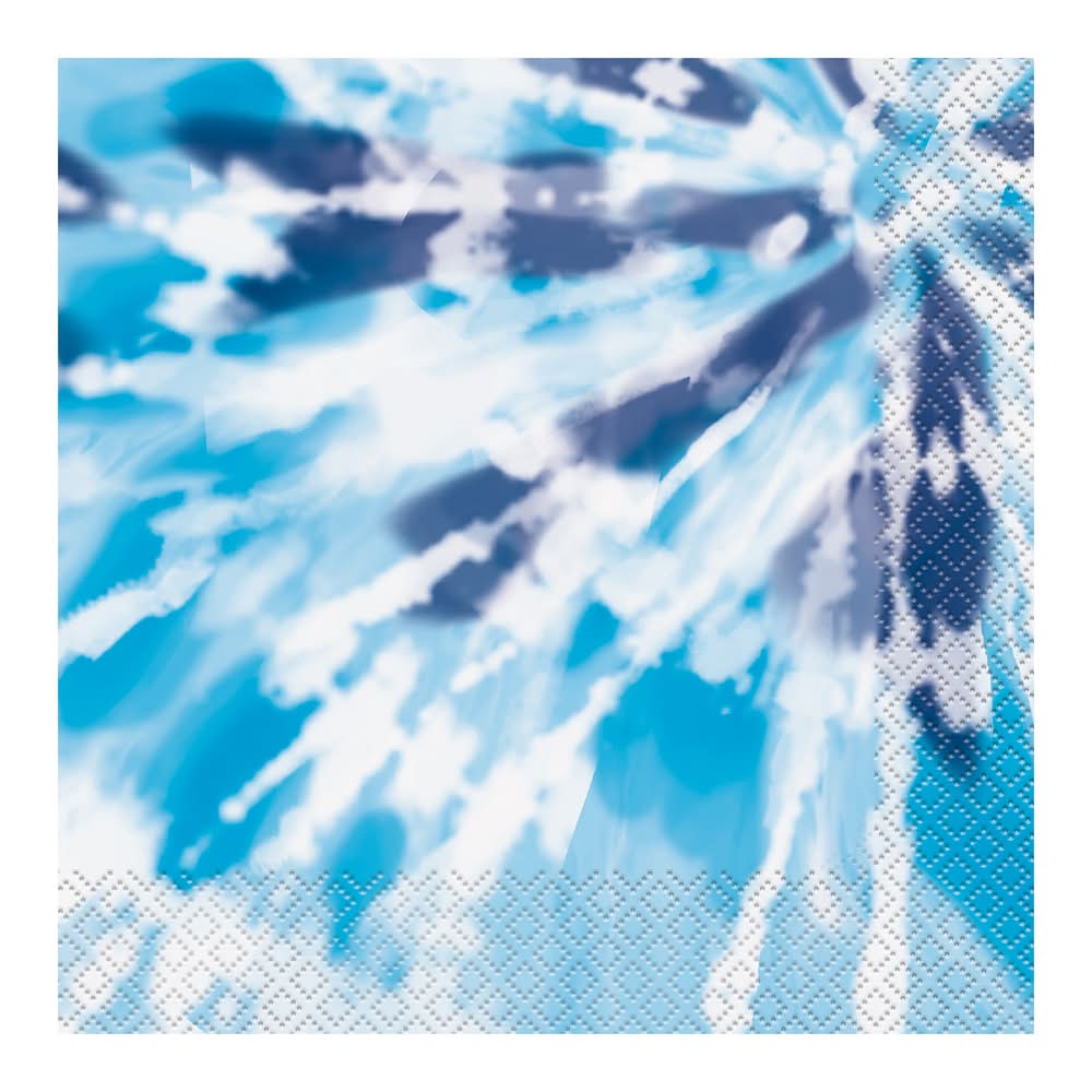Printed Party Napkins 16-Count Blue
