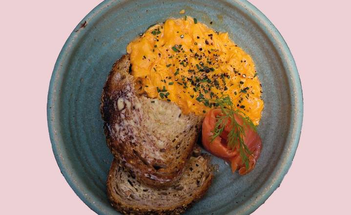 Smoked Salmon Scramble