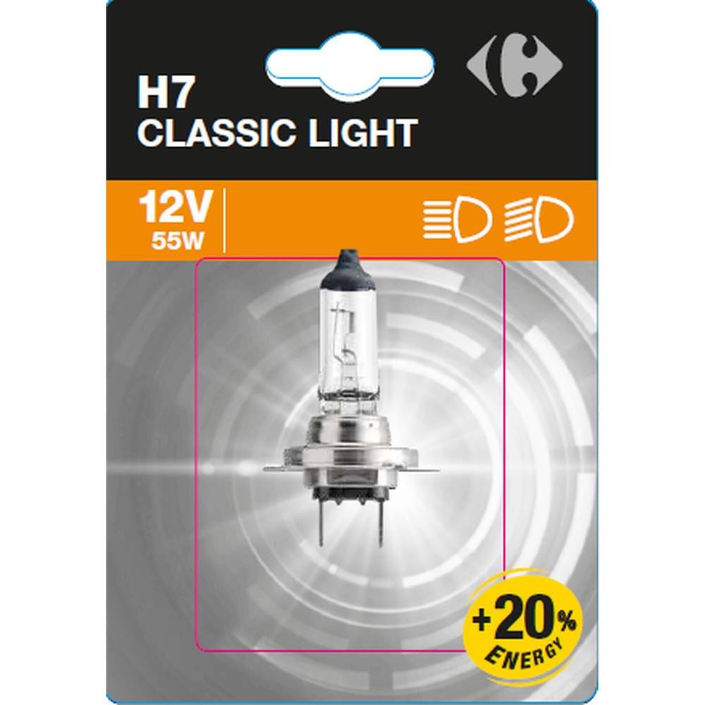 Carrefour - Ampoule auto h7 classic light 12v 55w 20% energy