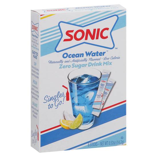 Sonic Singles To Go Ocean Water Zero Sugar Drink Mix (0.52 oz)