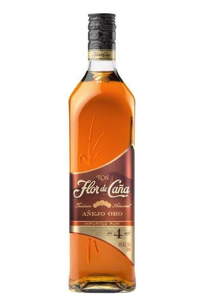 Flor De Caña 4 Añejo Oro Rum (750ml bottle)