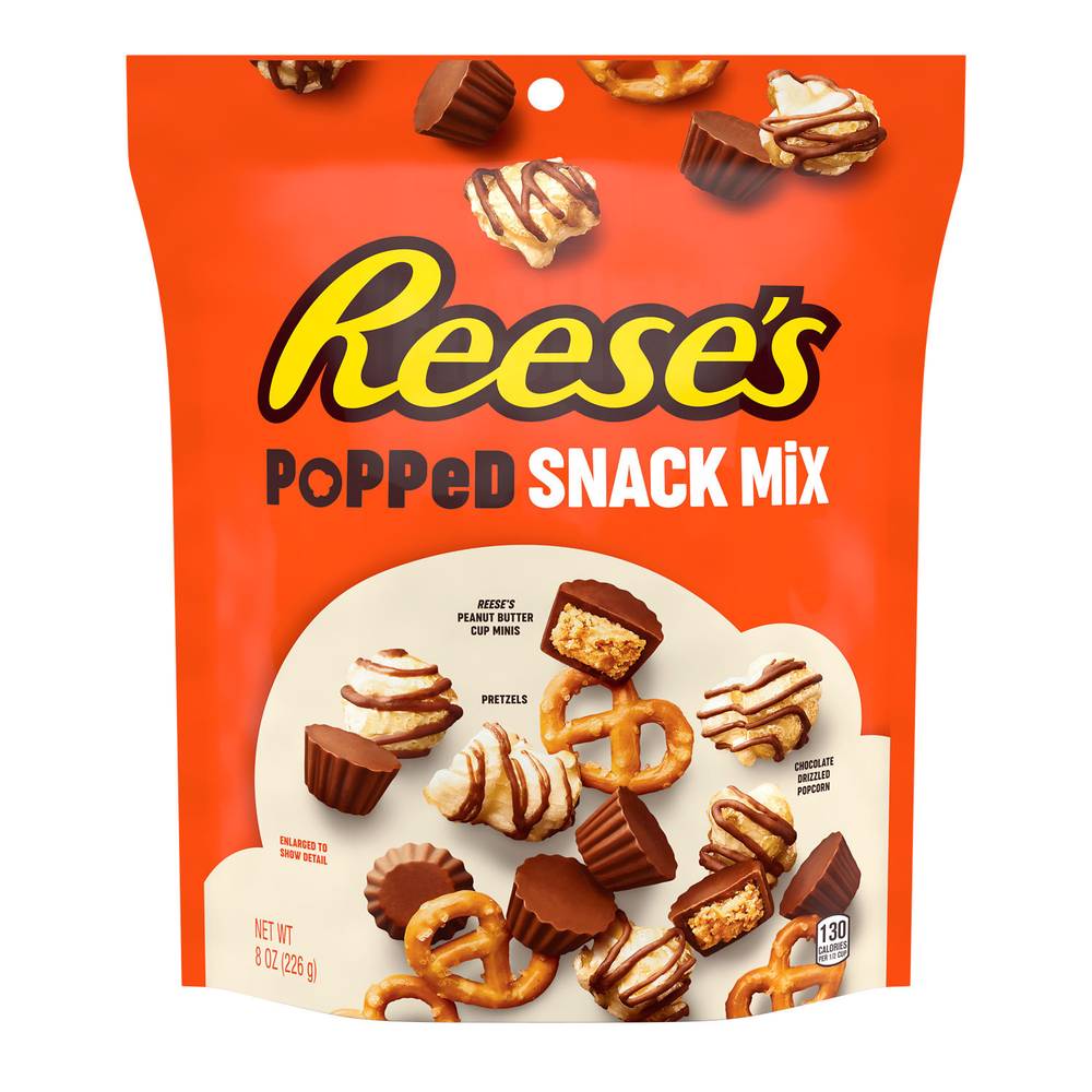 Reese's Popped Snack Mix, Peanut Butter-Pretzel-Chocolate (8 oz)