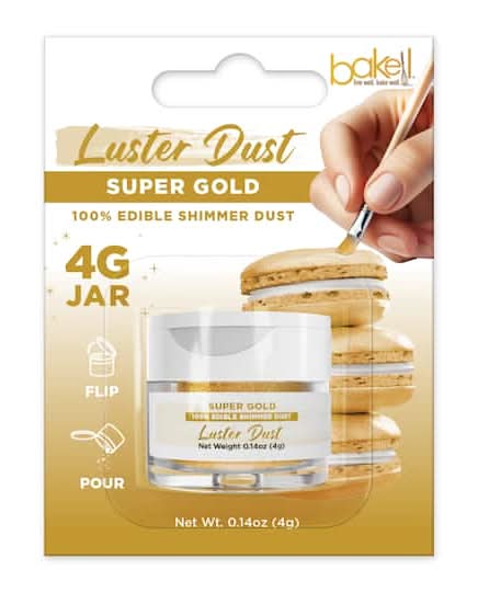 Bakell Super Gold Edible Luster Dust (0.14 oz)