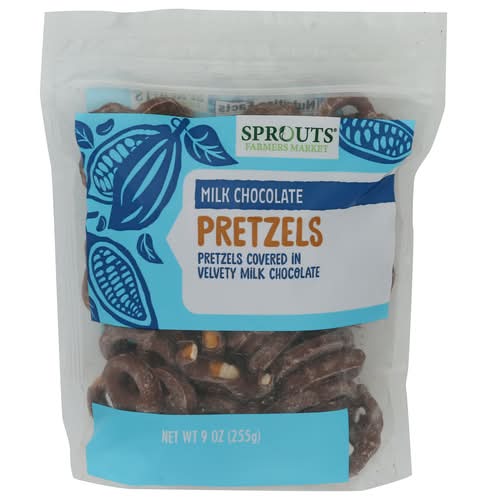 Sprouts Milk Chocolate Covered Pretzels