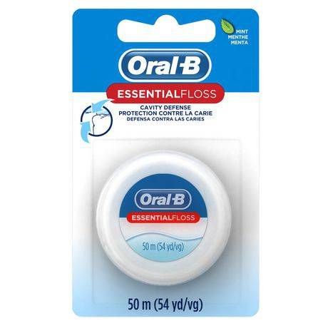 Oral-b oral-b soie dentaire essential floss - menthe (50 m, anti-cavités) - essential floss mint waxed (1 unit)